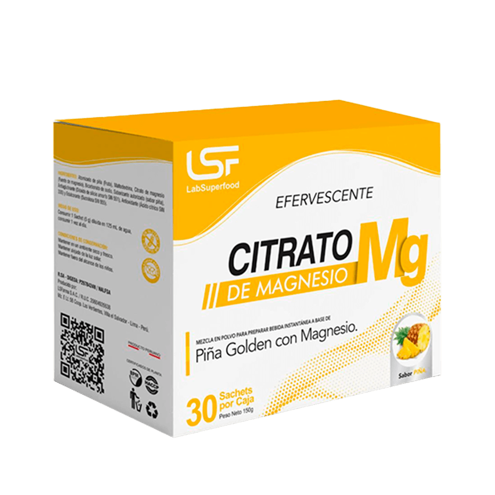 Citrato De Magnesio Sabor Piña Golden Sachet 5G LSF