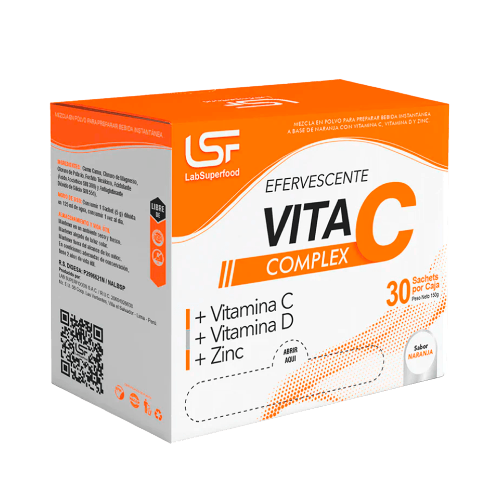 Vitamina C Complex Sabor Naranja Sachet 5Gr LSF