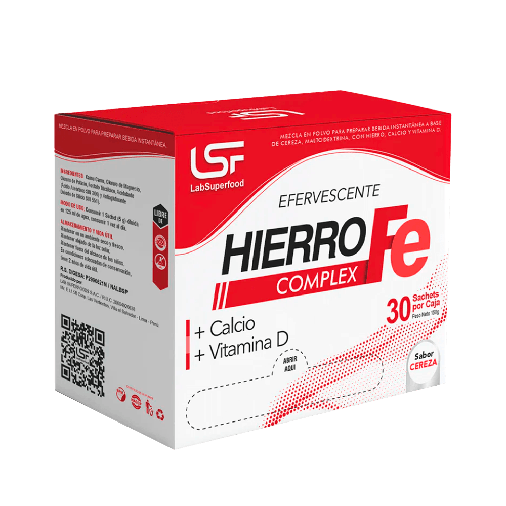 Hierro Complex Sabor Cereza Sachet 5Gr LSF