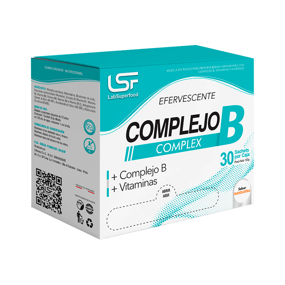 Complejo B Complex Sabor Mandarina Sachet 5Gr LSF