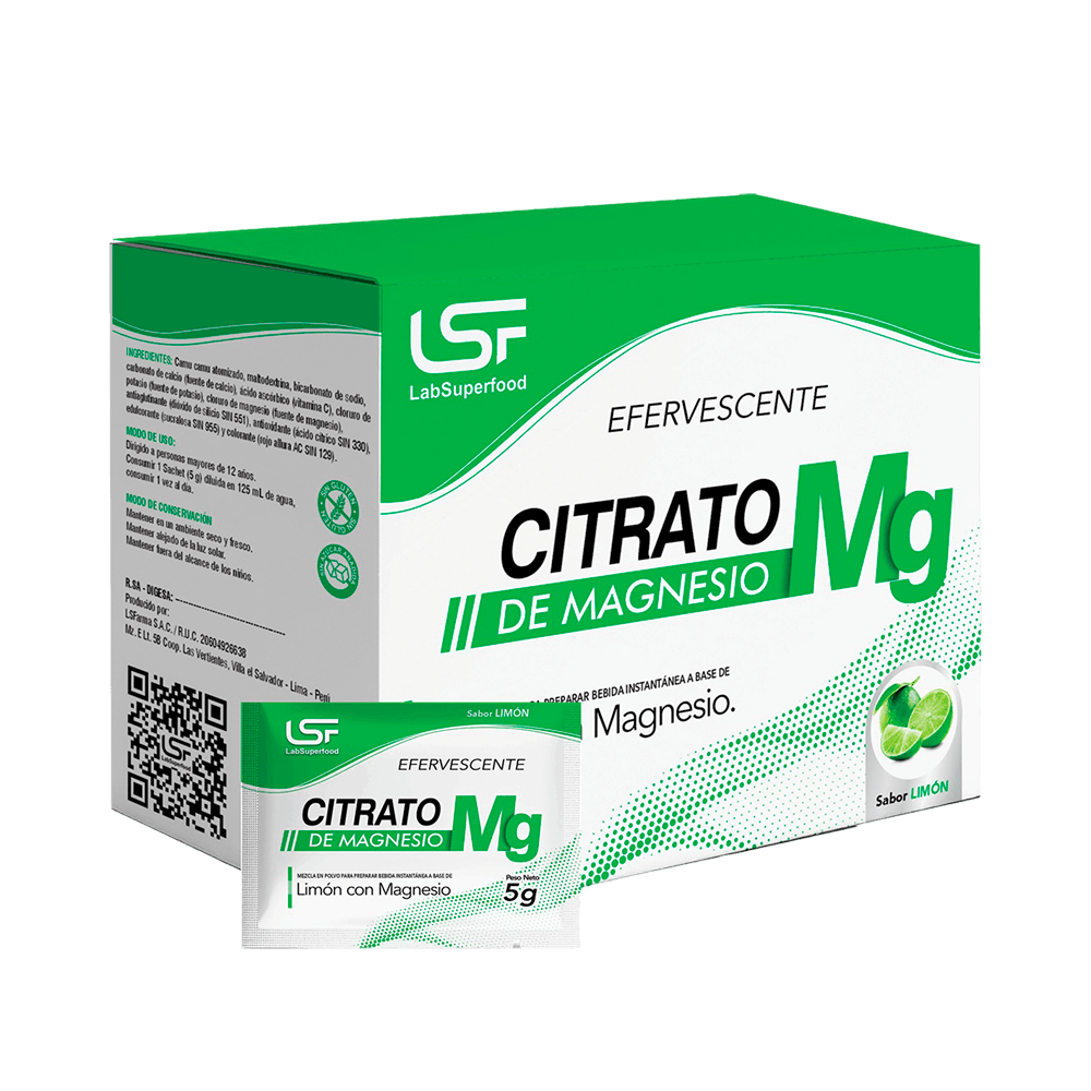 Citrato De Magnesio Sabor Limon Sachet 5Gr LSF