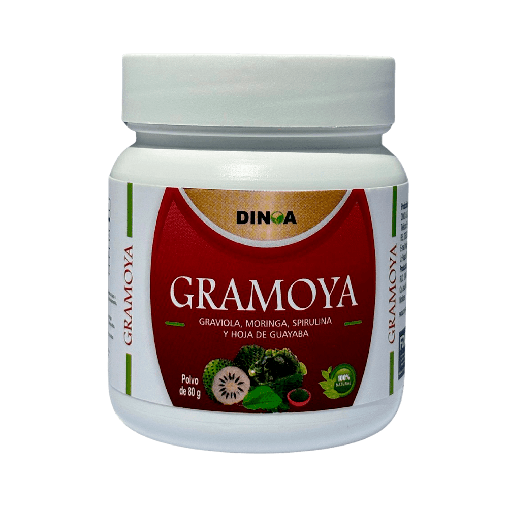 Gramoya (Hoja de Guayaba, Graviola, Moringa, Spirulina) Dinoa