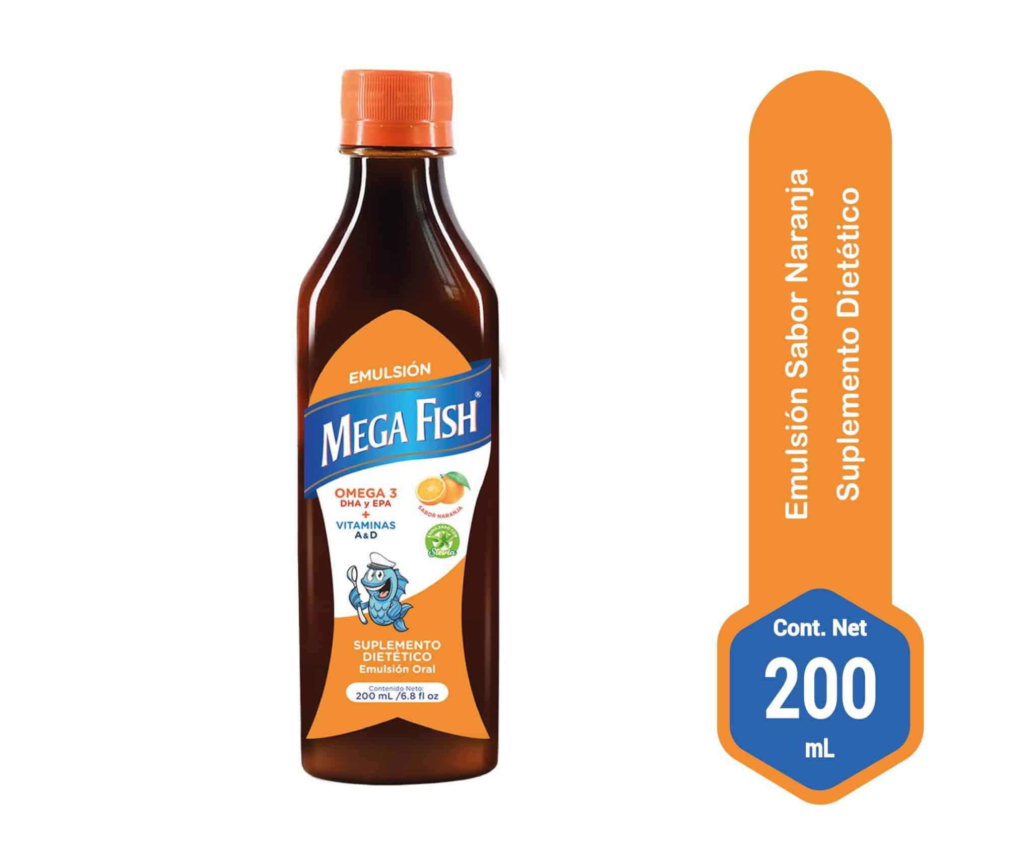Megafish Emulsión Oral Sabor Naranja Megafish Emulsión Oral Sabor Naranja