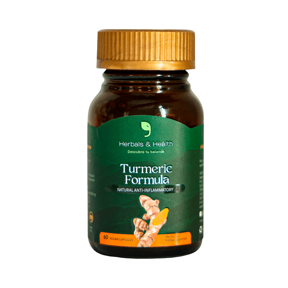 Turmeric Formula Herbals & Health Cápsulas Veganas