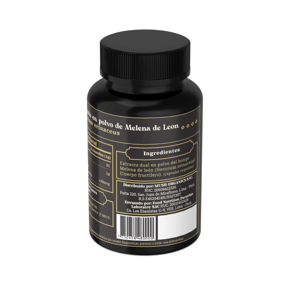 Focus Melena De León Mush Naturals Cápsulas