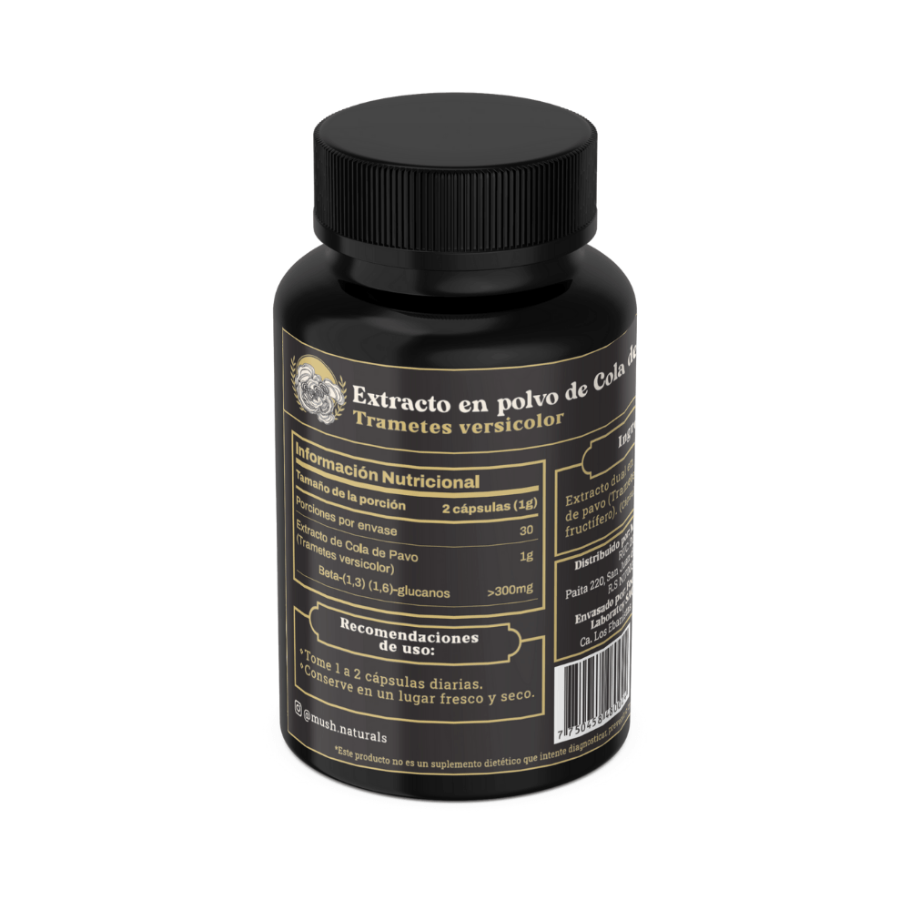 Inmunity Cola De Pavo Mush Naturals Cápsulas