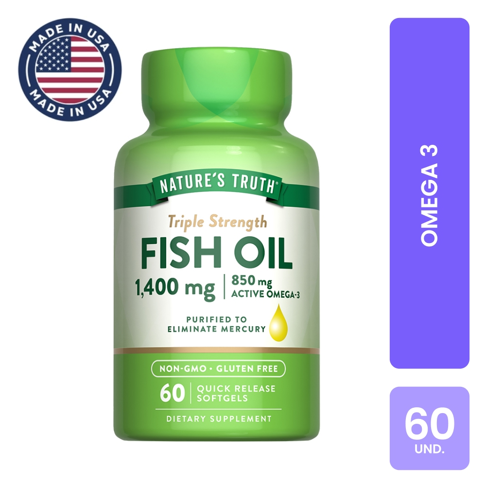 Nature's Truth Fish Oil Triple Strength 1400mg