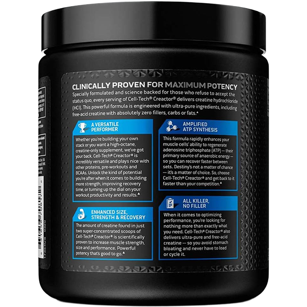 Cell Tech Creactor Creatina Unflavored 120Serv