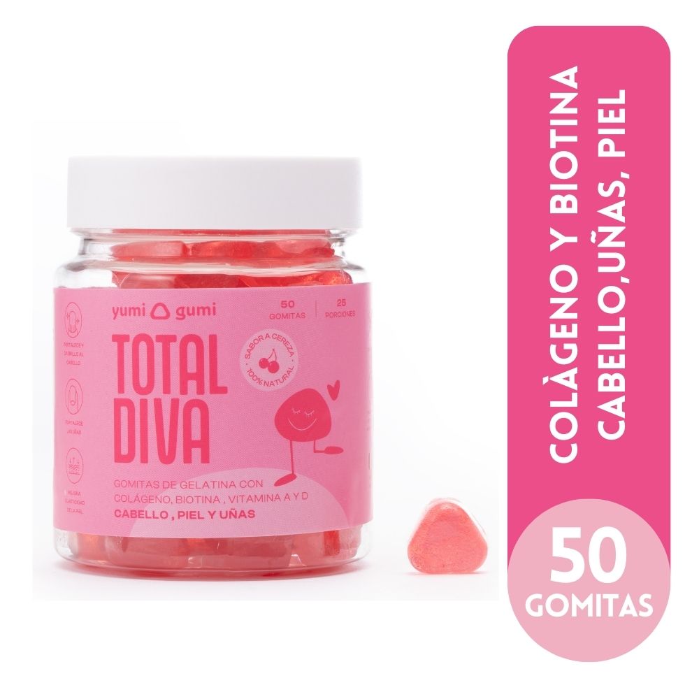 Gomitas con colágeno biotina vitamina A y D Cereza