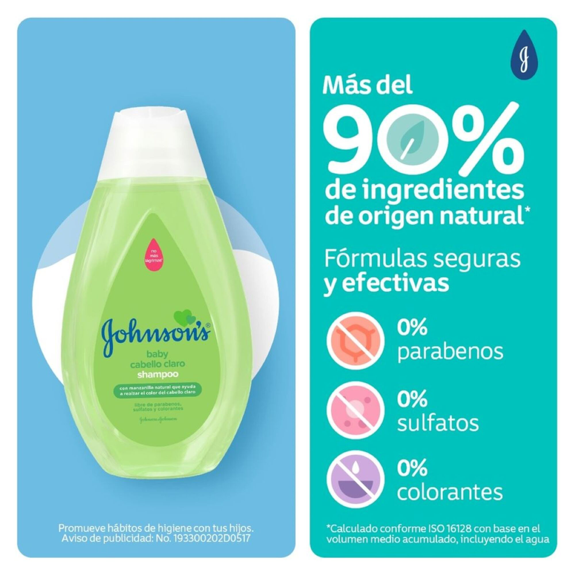 Shampoo Bebé Johnson'S Manzanilla