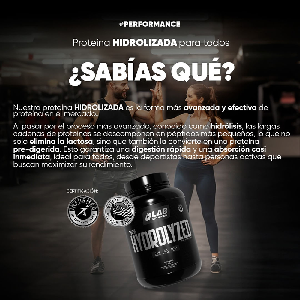 100% Hydrolyzed Vanilla Lab Nutrition