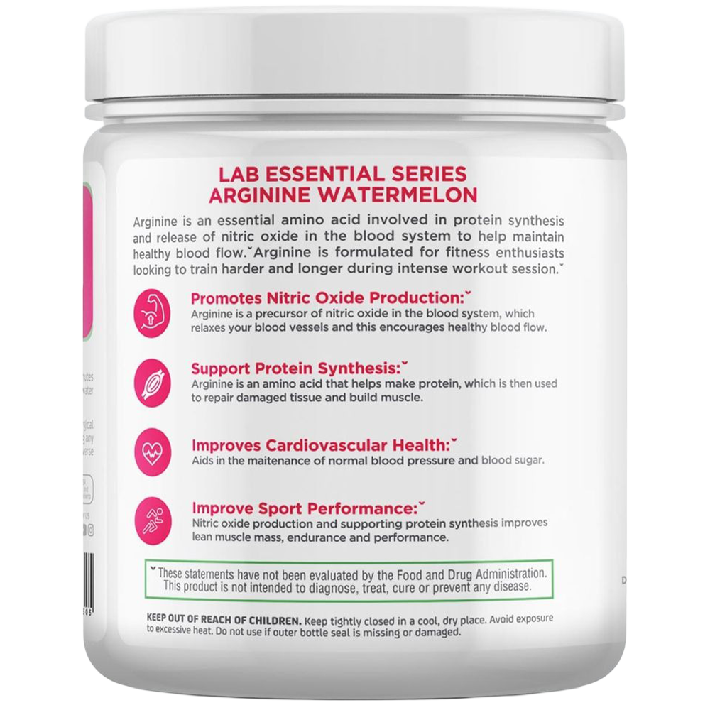Arginine Free Form Amino Acid Lab Nutrition