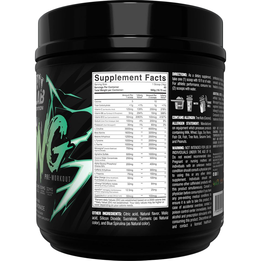 Kong Pre Workout Green Lemonade 40Serv
