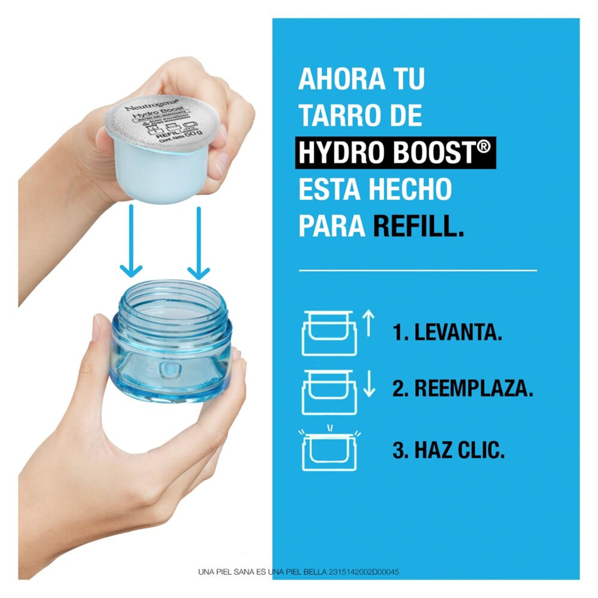 Refill Crema Hidratante Facial Neutrogena Hydro Boost Ácido Hialurónico