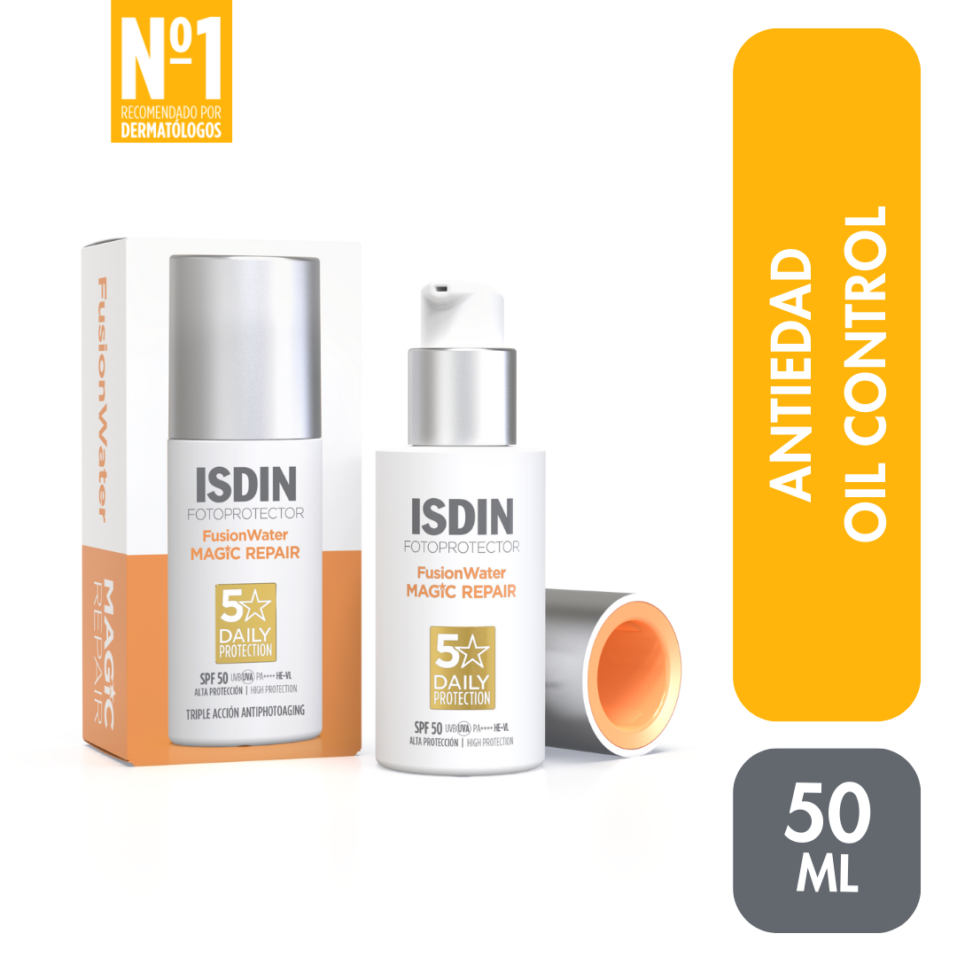 Fotoprotector Fusion Water Magic Repair sin Color SPF 50 