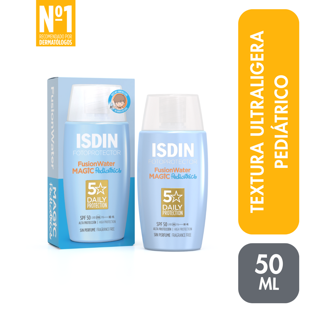 Fotoprotector Isdin Fusion Water Magic Pediatrics SPF 50+ Fotoprotector Isdin Fusion Water Magic Pediatrics SPF 50+
