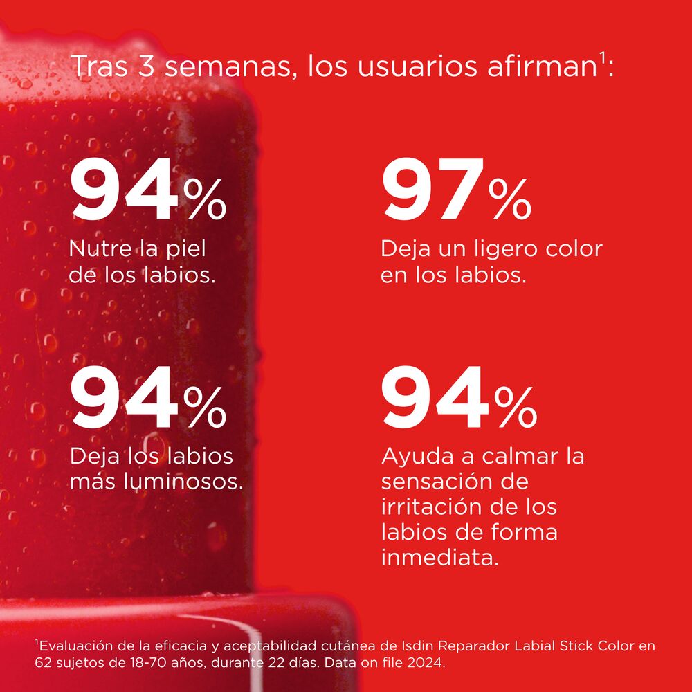Isdin Reparador Labial Color Rojo