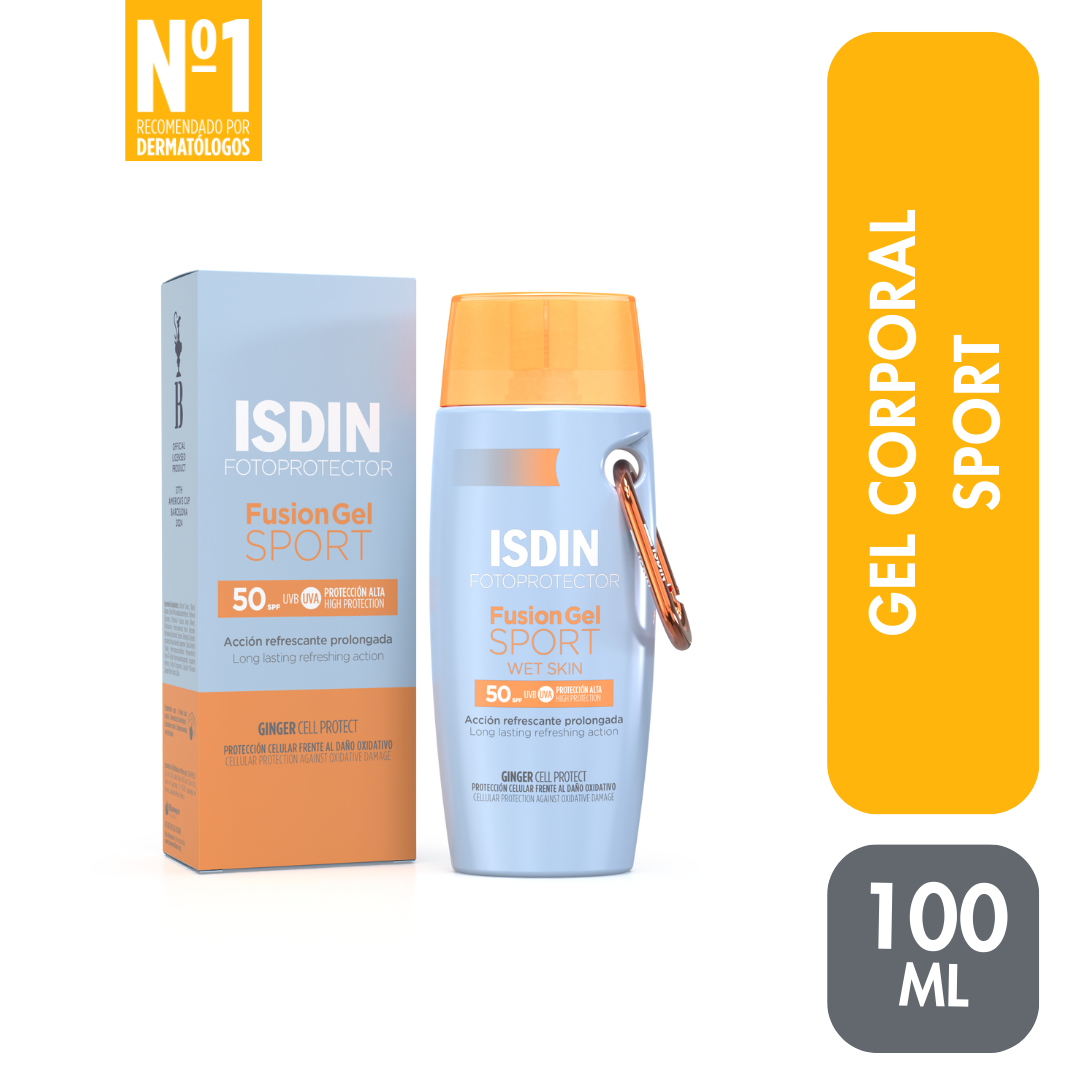 Fotoprotector Isdin Fusion Gel Sport Spf50 Frasco x100ml.