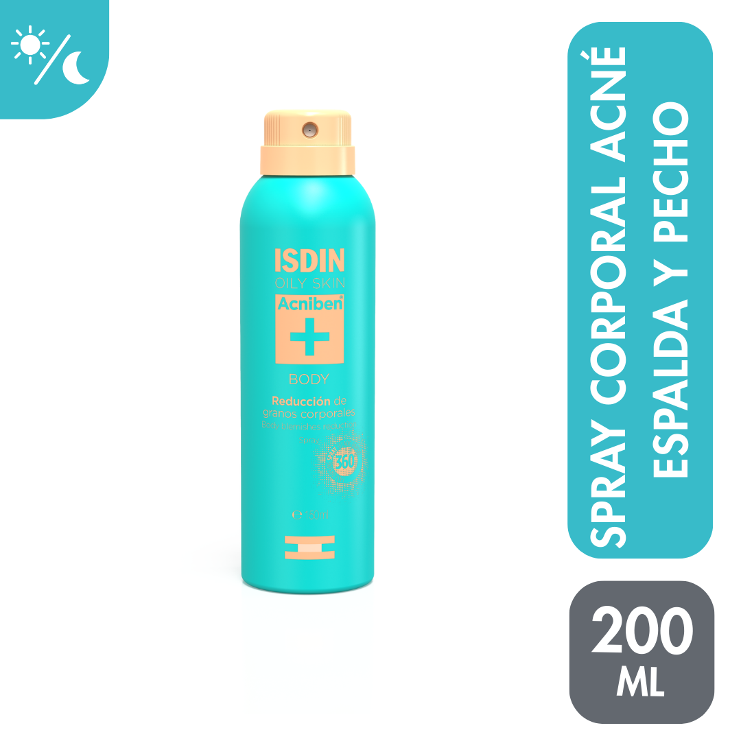 Reducción de Granos Corporales isdin Acniben Body Spray Frasco x150ml. Reducción de Granos Corporales isdin Acniben Body Spray Frasco x150ml.