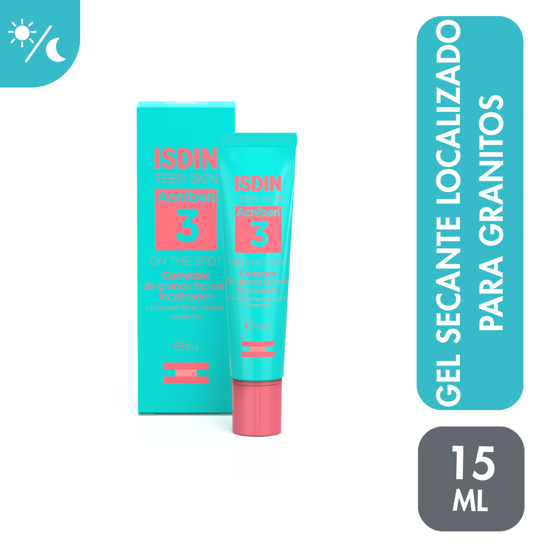 Corrector de Granos Acniben 3 On the spot Isdin Teen Skin Tubo x15ml.