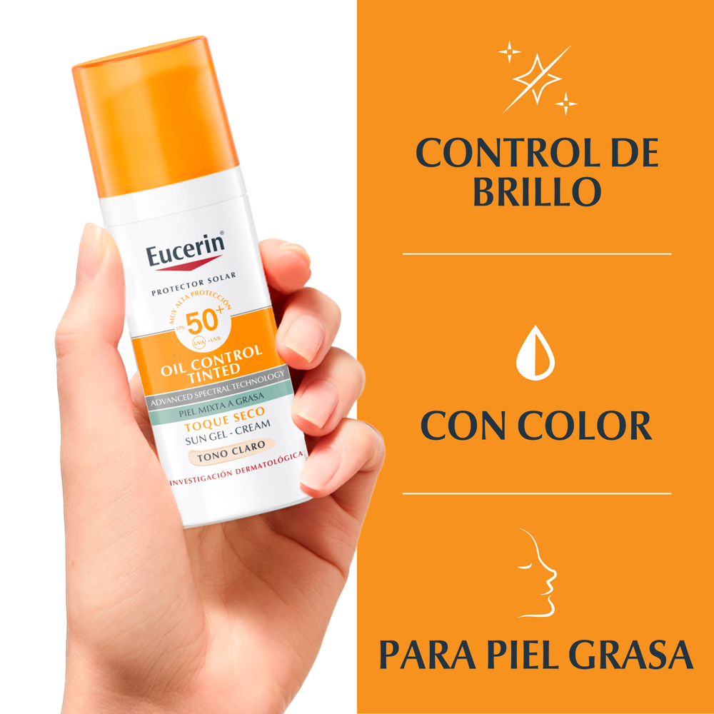 Eucerin Oil Control Tono Claro FPS50+ Protector Solar Facial