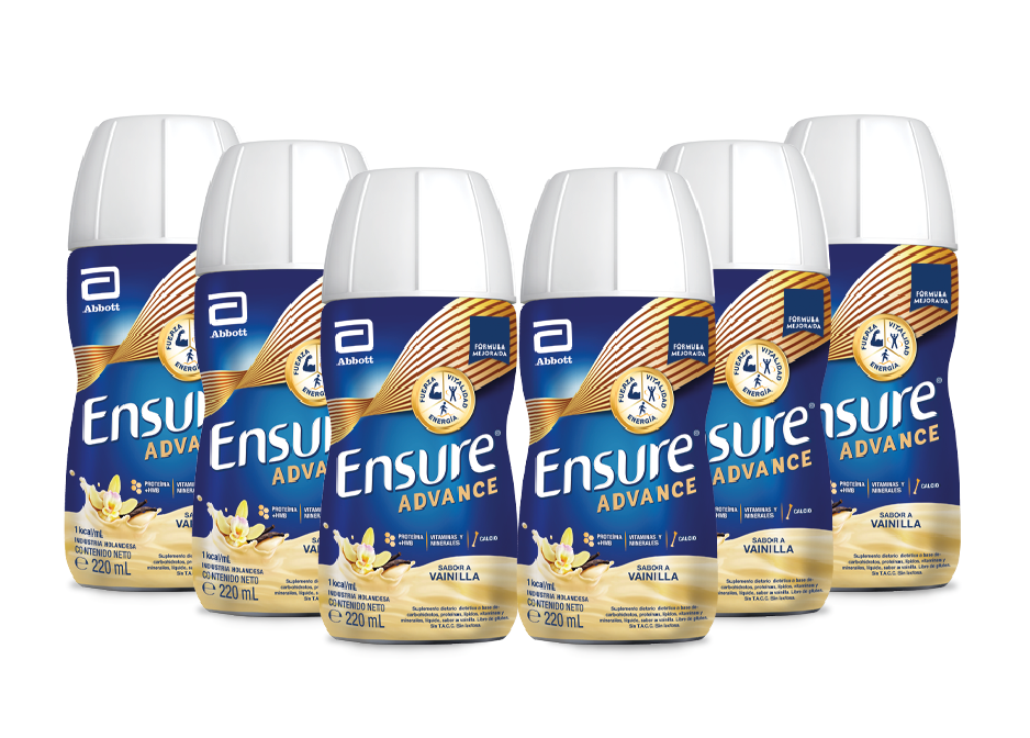Promo pack: 06 Ensure advance líquido frasco 220 ml sabor Vainilla