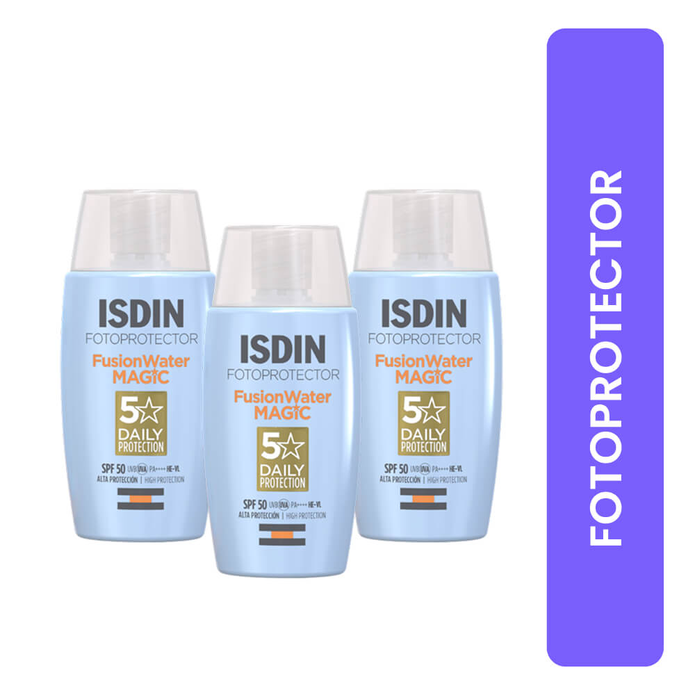 Tripack Fotoprotector ISDIN Fusion Water Magic SPF 50 Tripack Fotoprotector ISDIN Fusion Water Magic SPF 50