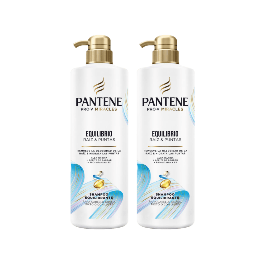 Twopack Shampoo Pantene Pro-V Equilibrio Raíz Puntas 510ml