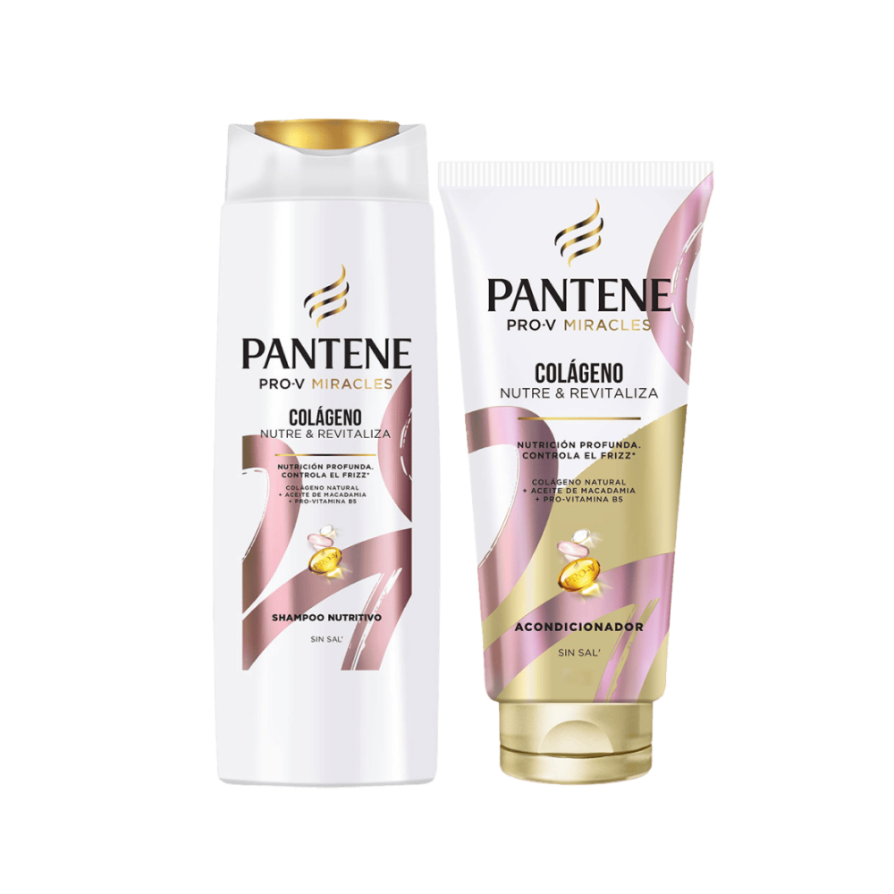 Pack Pantene Colágeno: Shampoo 300ml + Acondicionador 250ml