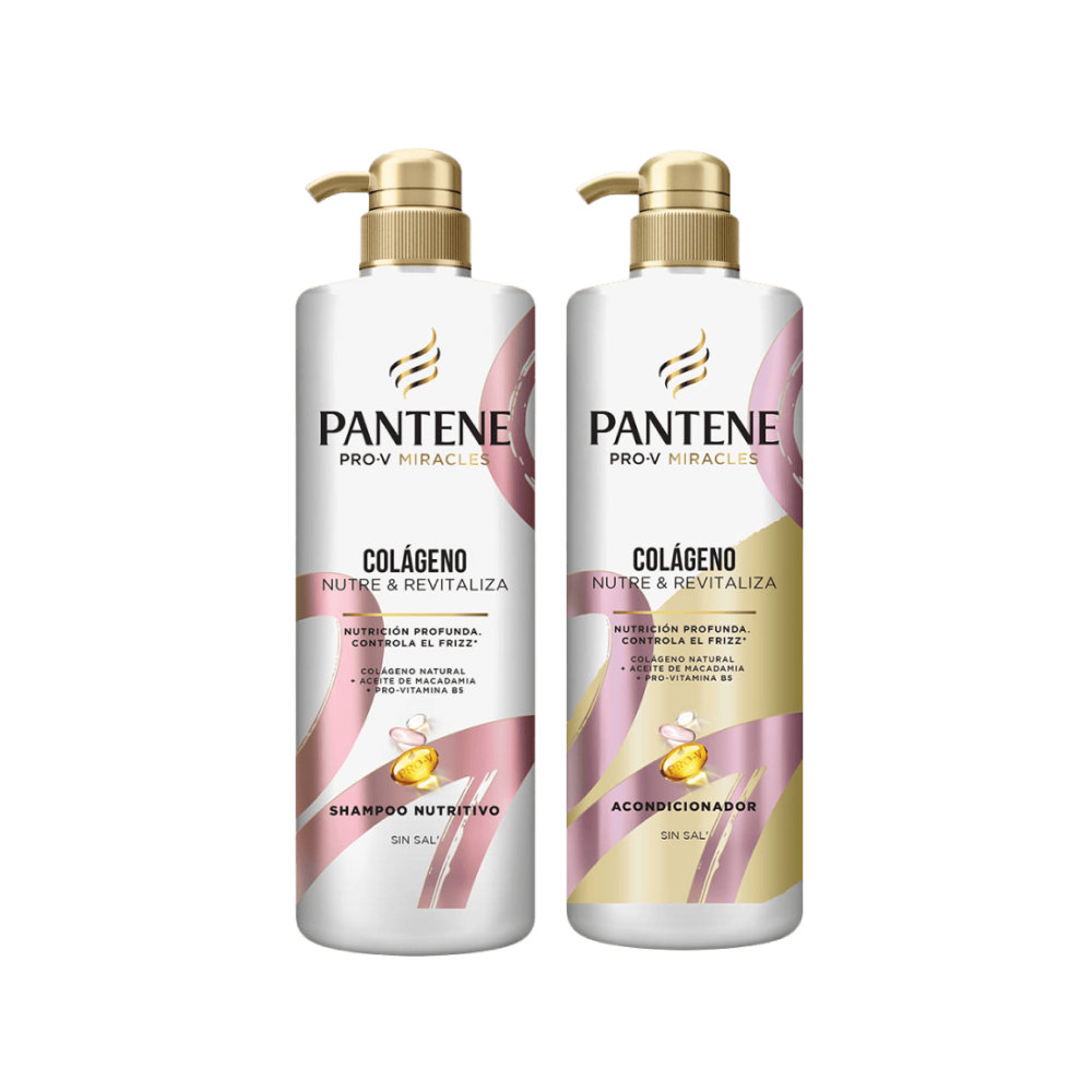 Pack Pantene Colágeno: Shampoo 510ml + Acondicionador 510ml