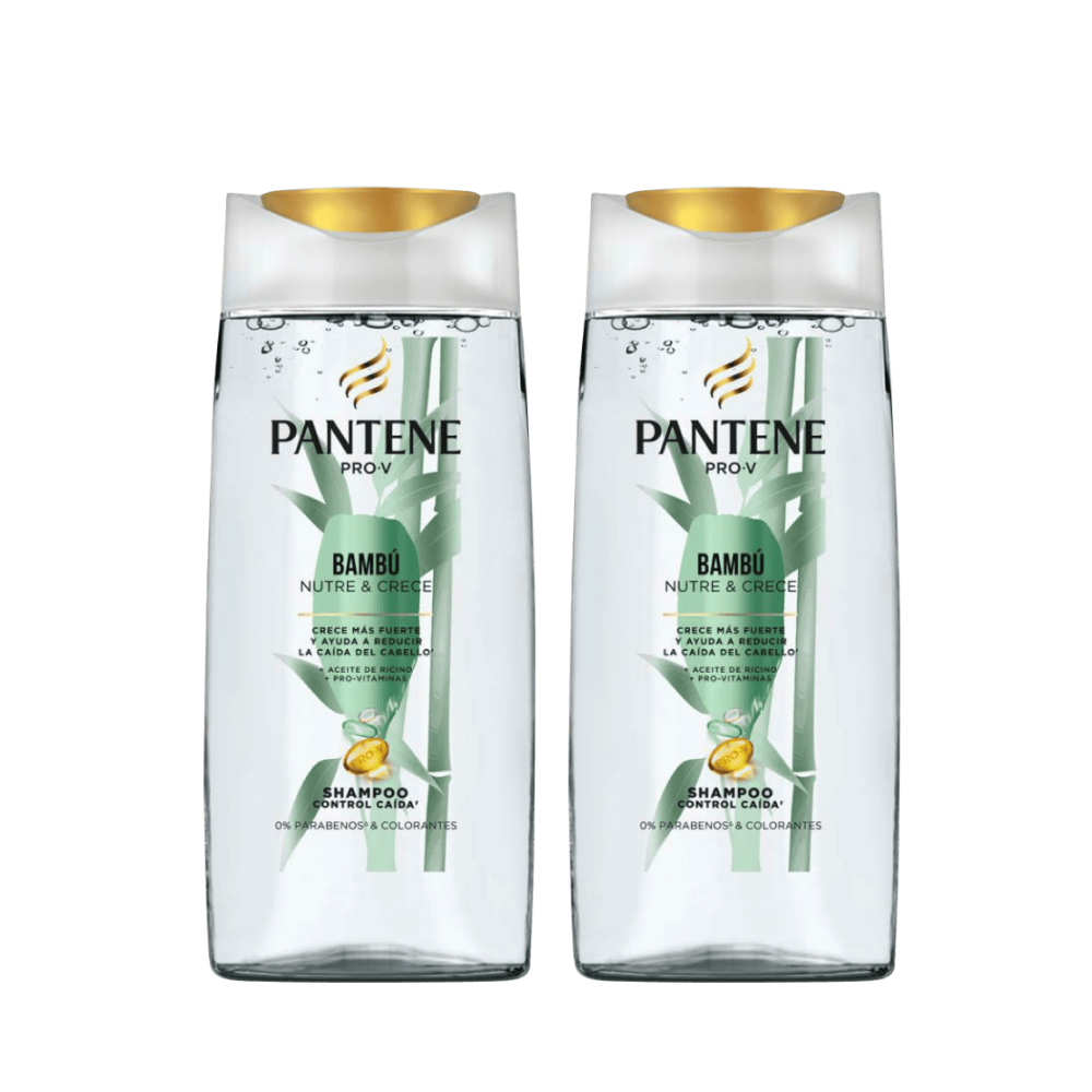 Twopack Shampoo Pantene Pro-V Bambú Nutre Y Crece Frasco X 750 ml.