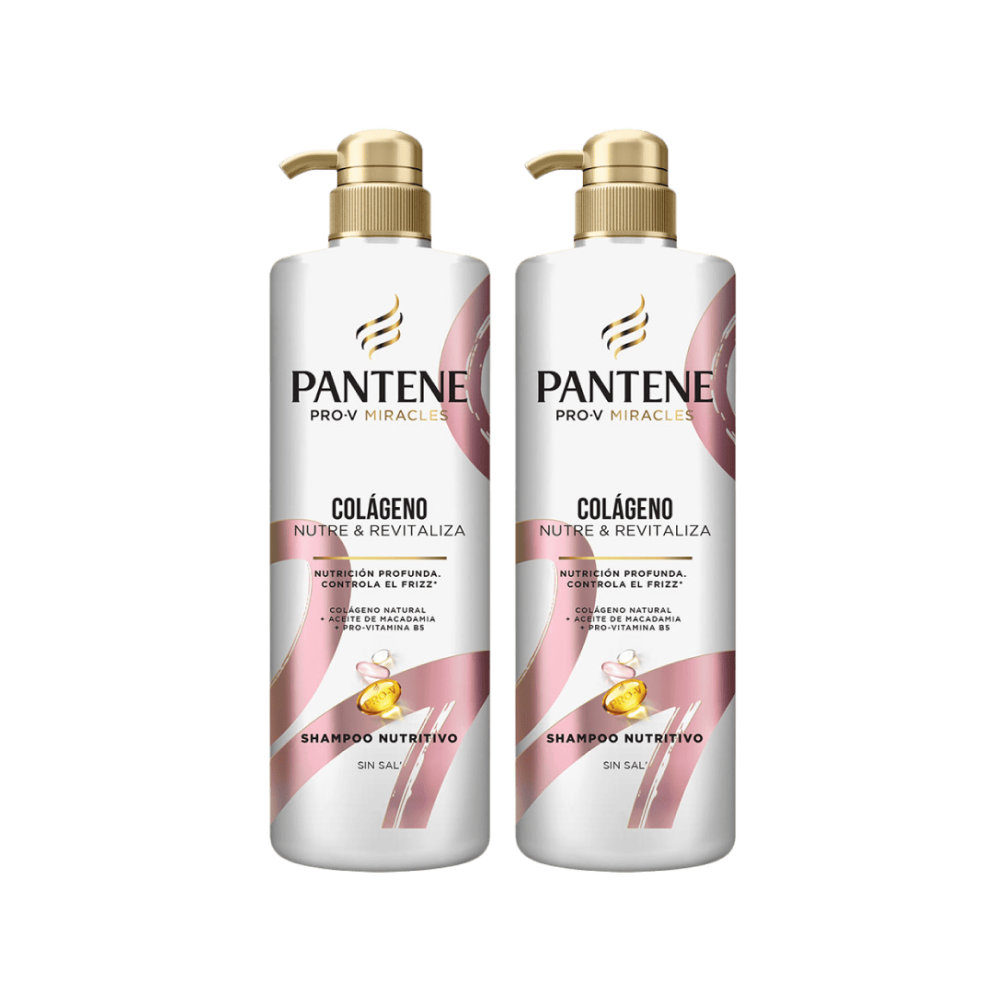 Twopack Shampoo Pantene Pro-V Colágeno Nutre Y Revitaliza 510ml