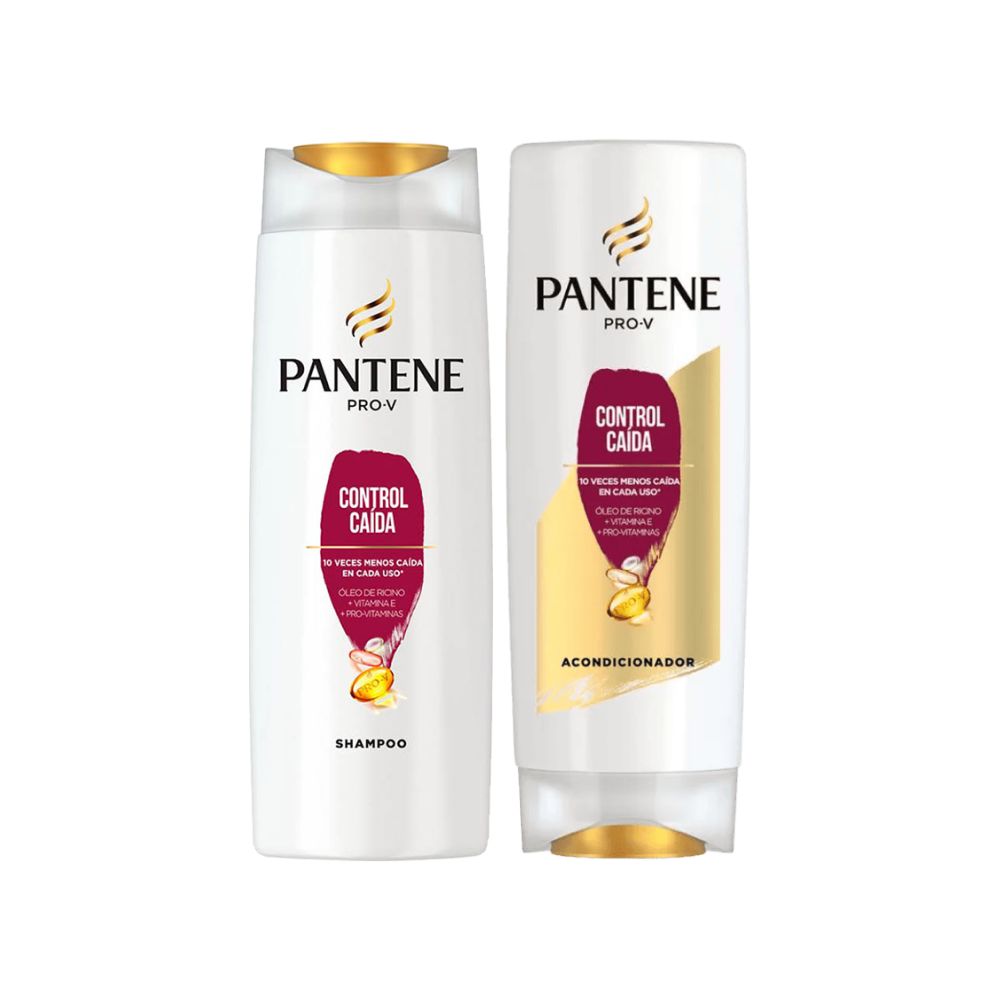 Pack Pantene Control Caída: Shampoo 400ml + Acondicionador 400ml