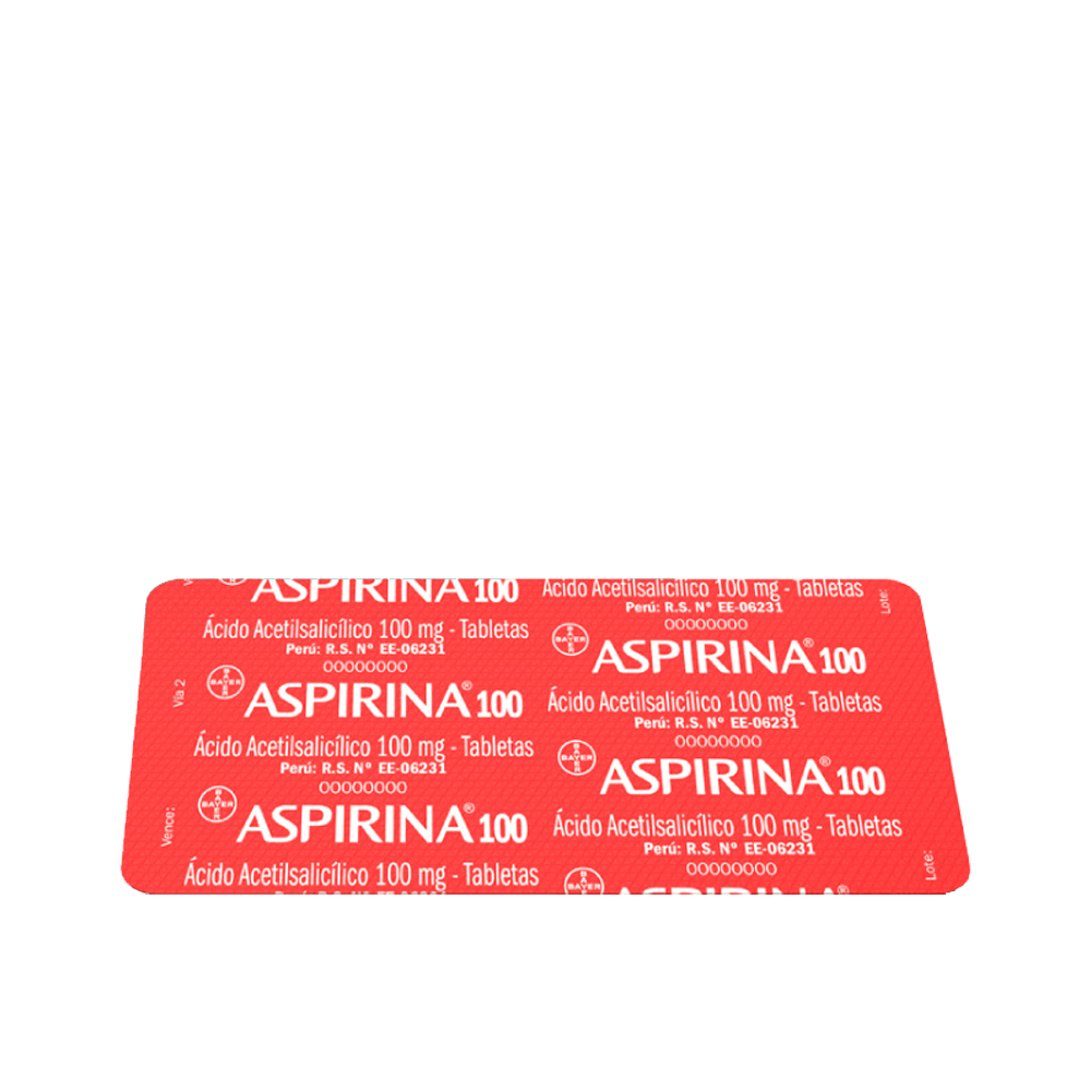 Aspirina 100mg Tableta Blister x 10 Unidades Aspirina 100mg Tableta Blister x 10 Unidades