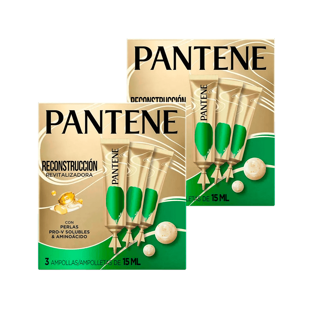 Twopack Ampolla Capilar Pantene Pro-V Reconstrucción Revitalizadora 3un