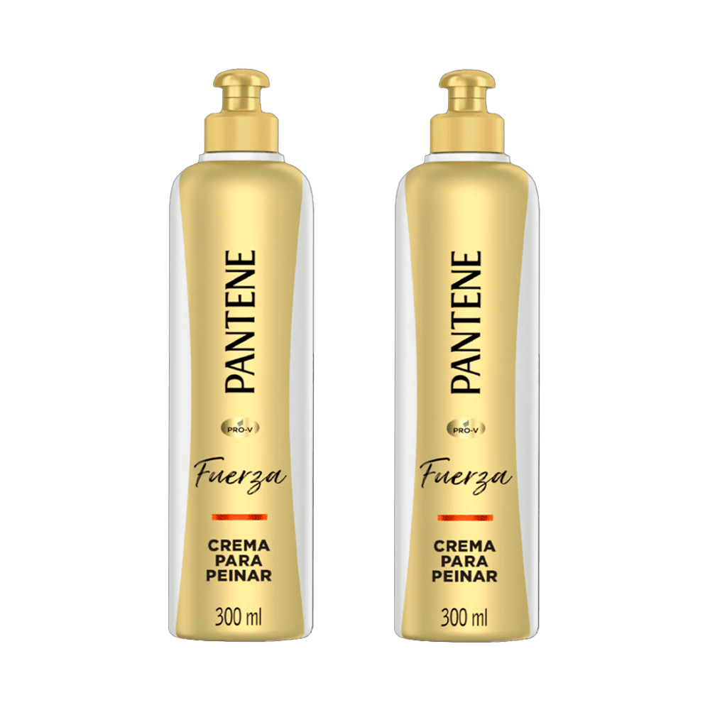 Twopack Crema para Peinar Pantene Pro-V Fuerza y Reconstrucción 300ml