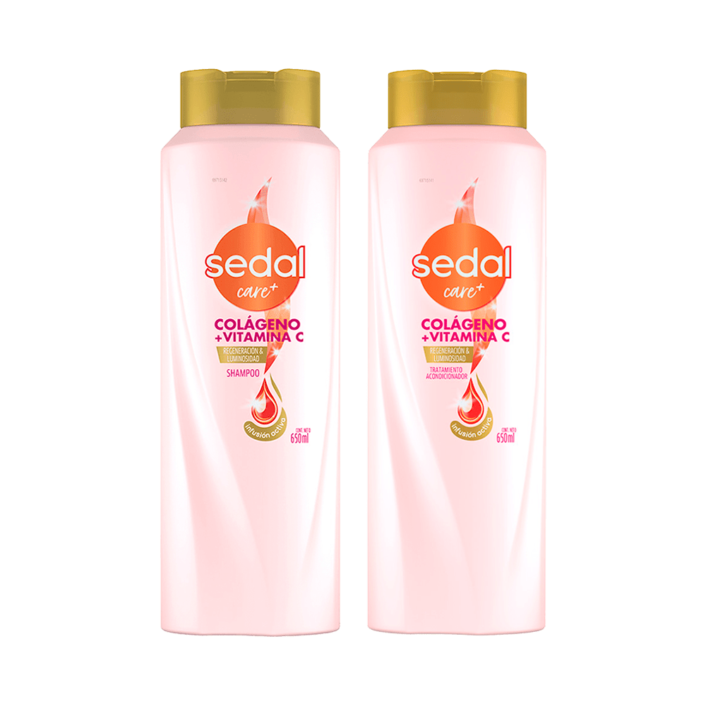 Pack Sedal Colágeno y Vitamina C: Shampoo 650ml + Acondicionador 650ml