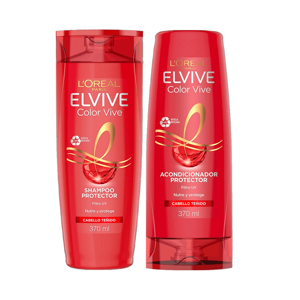 Pack Elvive Color Vive: Shampoo 370ml + Acondicionador 370ml