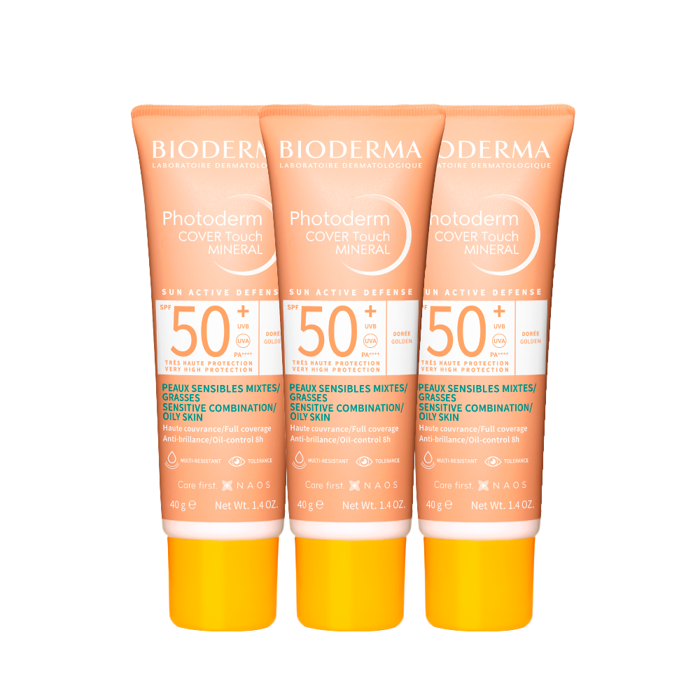 Tripack Photoderm Cover Touch FL Doree SPF50 Tubo 40ml Tripack Photoderm Cover Touch FL Doree SPF50 Tubo 40ml