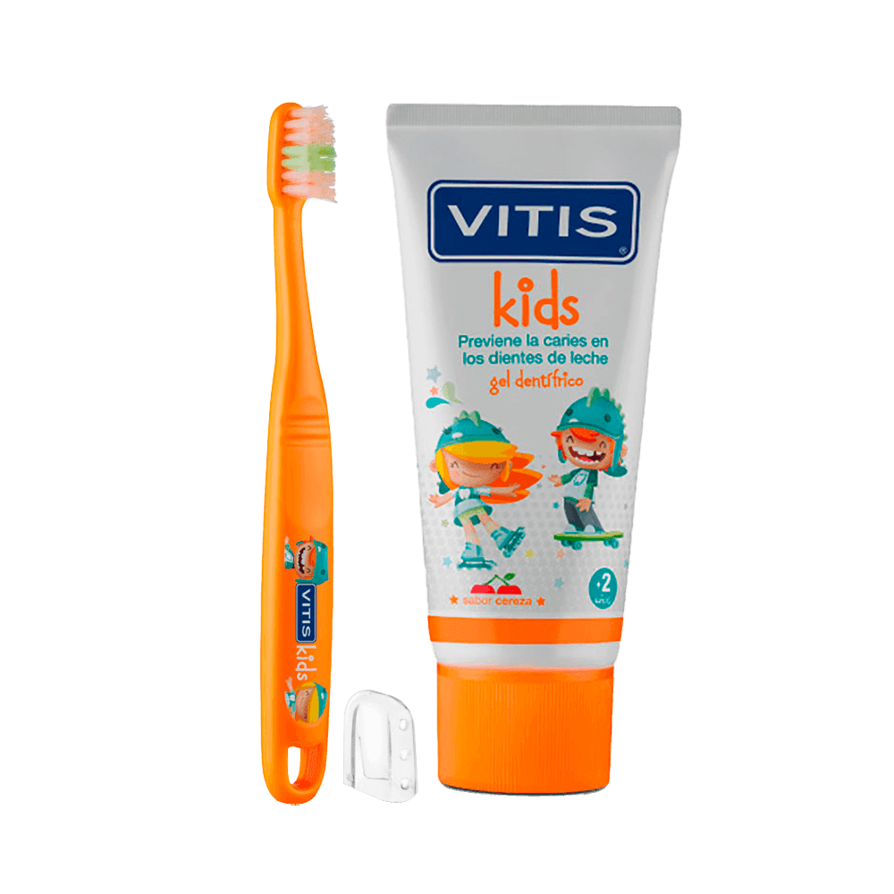 Pack Vitis: Gel + Cepillo Dental Vitis Kids