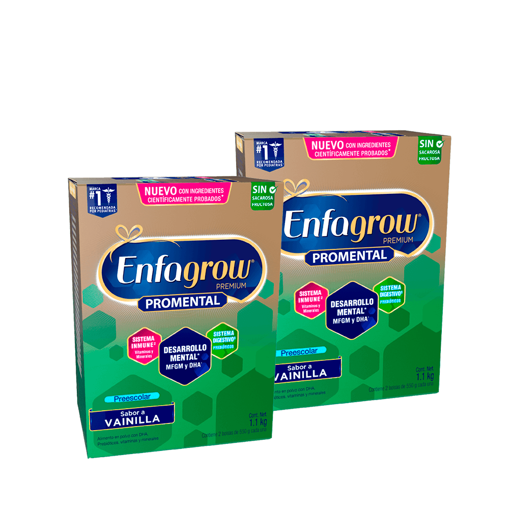 Twopack Enfagrow Premium Promental Preescolar Etapa 4 Vainilla 1.1kg