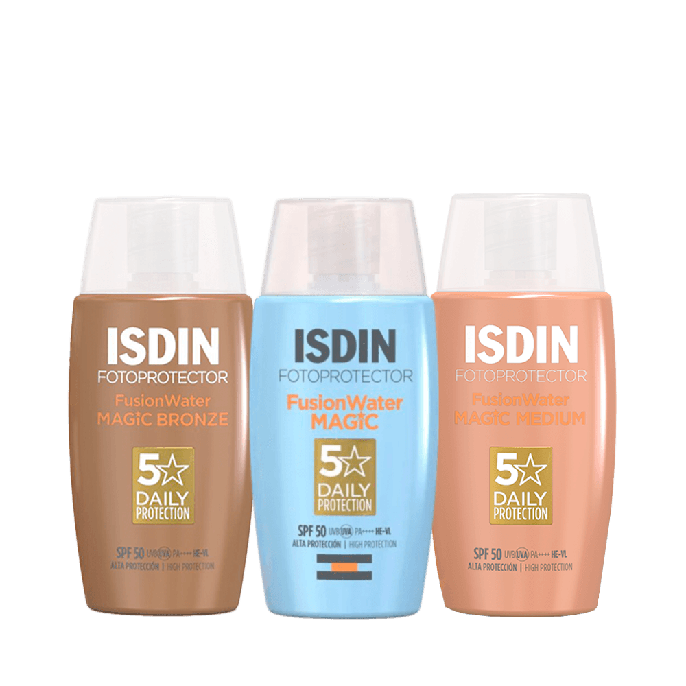 Pack Isdin: Fotoprotectores Magic + Bronze + Medium