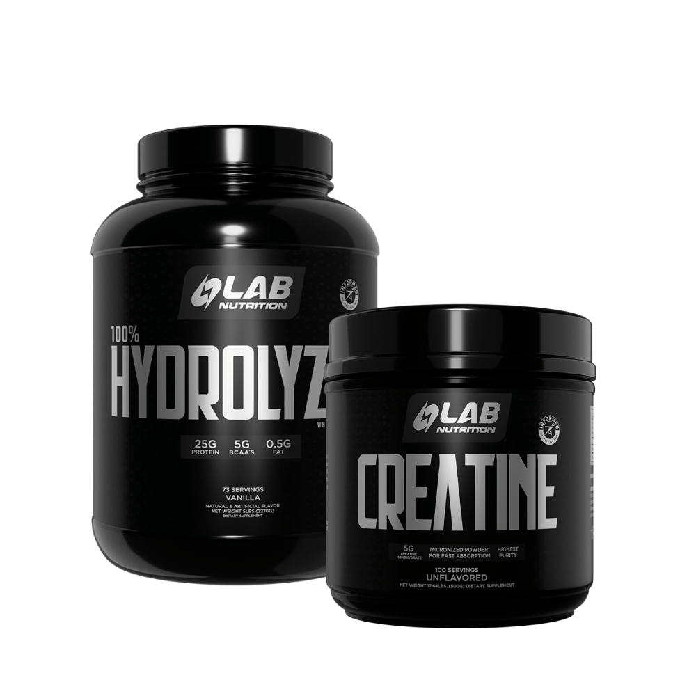 Pack Lab Nut: Proteína 100% Hydrolyzed Vainilla + Creatina Pack Lab Nut: Proteína 100% Hydrolyzed Vainilla + Creatina