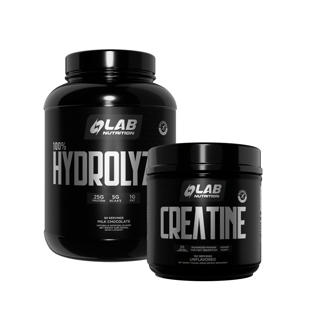 Pack Lab Nut: Proteína 100% Hydrolyzed Milk Chocolate + Creatina