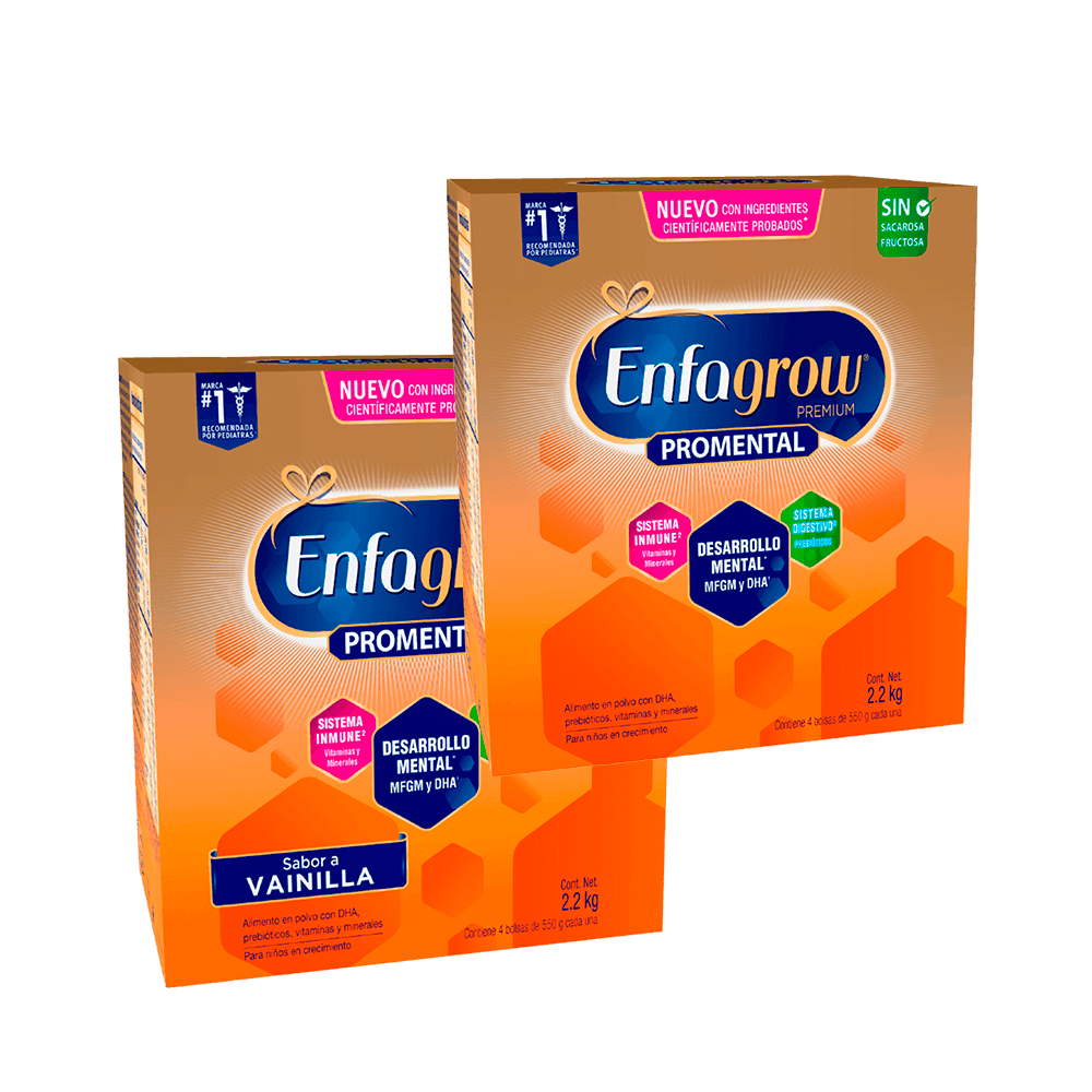 Pack Enfagrow Premium Promental Natural + Vainilla 2.2kg