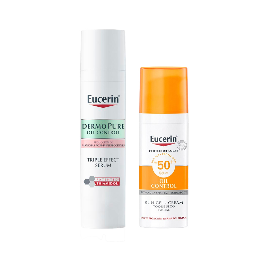 Pack Eucerin Serum y Protector Solar para Piel Grasa Eucerin