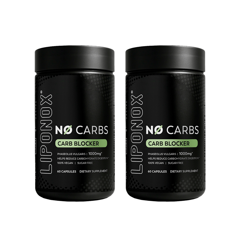 Pack 02 Liponox NO CARBS Carb Blocker Caps Frasco 60un