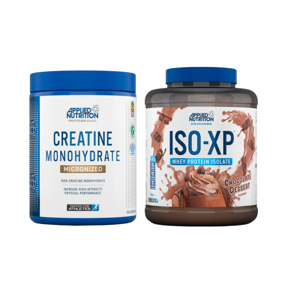 Pack Applied Nutrition: Iso-XP Chocolate Dessert + Creatina Monohydrate 500gr Pack Applied Nutrition: Iso-XP Chocolate Dessert + Creatina Monohydrate 500gr