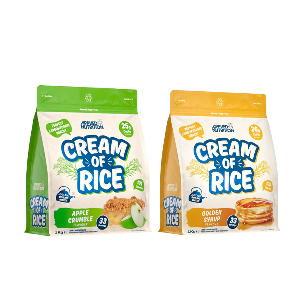 Pack Crema of Rice Apple Crumble 1kg + Golden Syrup 1kg