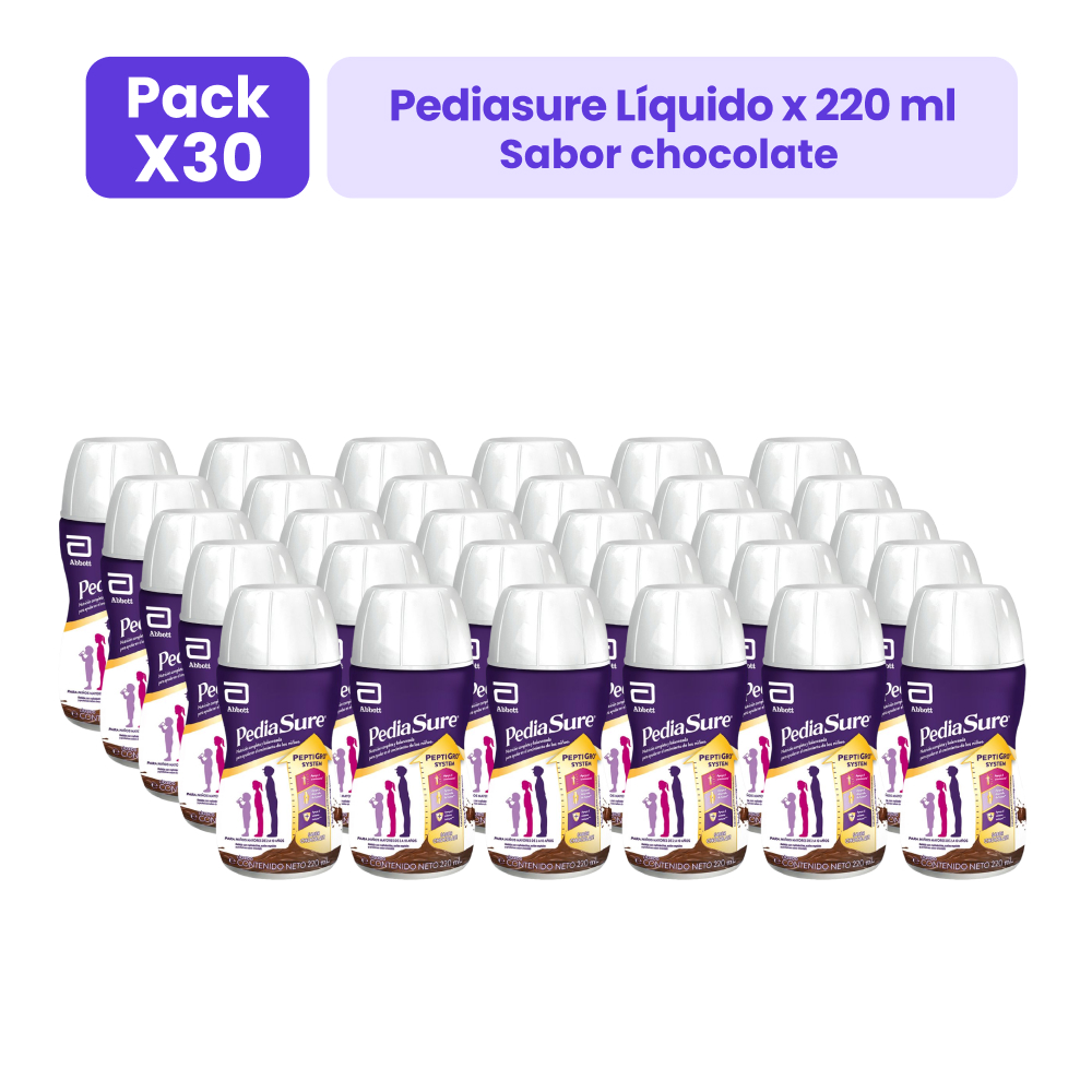 Pack 27+3 Pediasure Líquido Chocolate 220ml